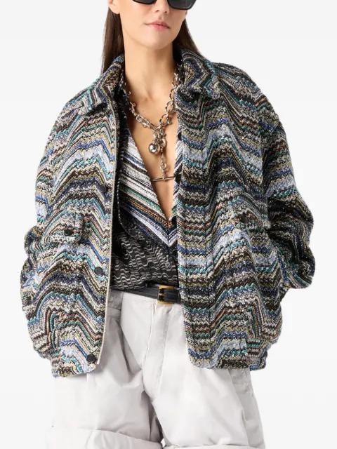 Missoni zigzag-pattern jacket Black DS26SC07BC0068