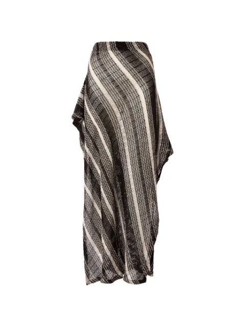 Missoni striped-pattern slit sarong Black MS26SH0CBV00J7