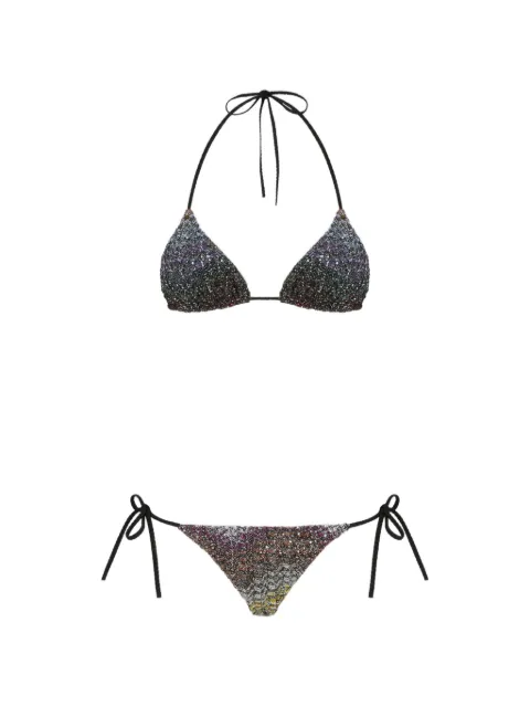 Missoni tie-fastening bikini set Black MC22SP00BC005Y