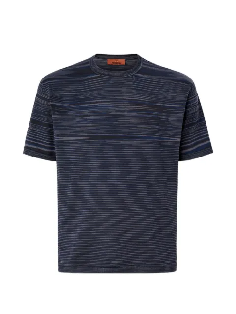 Missoni striped crew-neck T-shirt Blue US26SL0KBK01HU