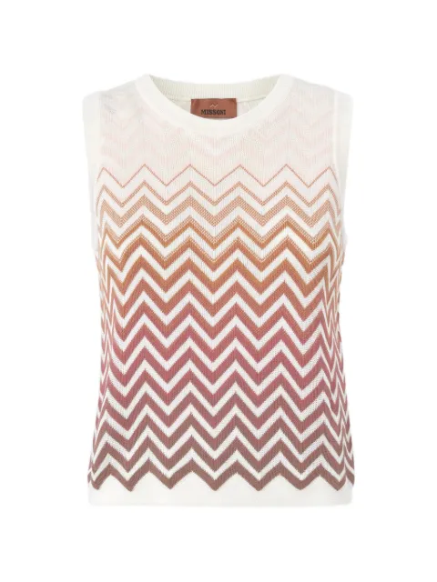 Missoni zig-zag top White DS26SK0UBK01HE