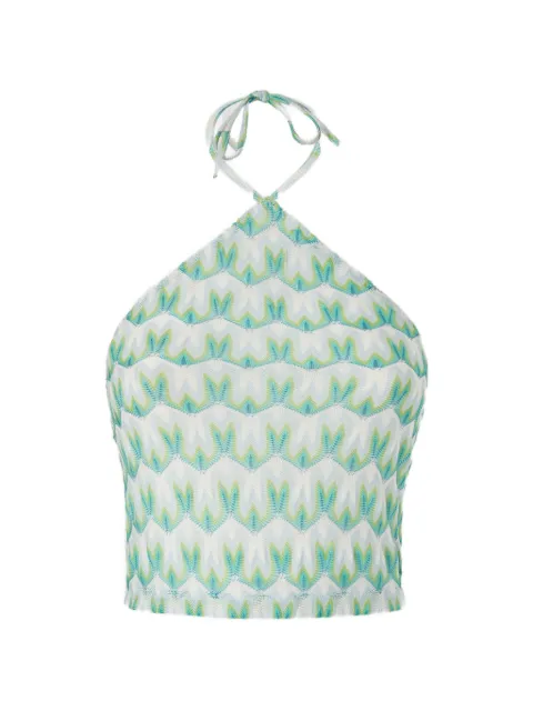 Missoni halterneck patterned top White MC23SK01BR014I