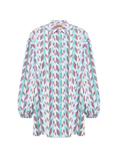 Missoni shirt in printed cotton poplin White MS26SK08BW00ZO