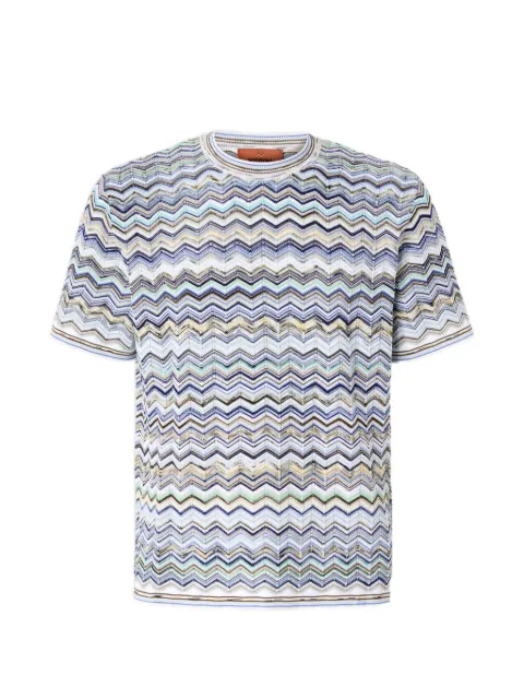 Missoni zigzag pattern T-shirt White US26SL0JBK01HR