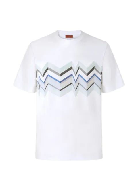 Missoni zigzag pattern T-shirt White BS26SL00BJ00QP