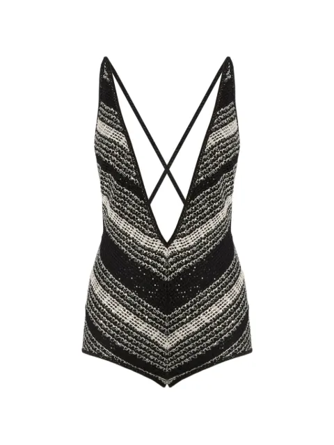 Missoni mesh one-piece swimsuit Black MS26SP12BV00J7