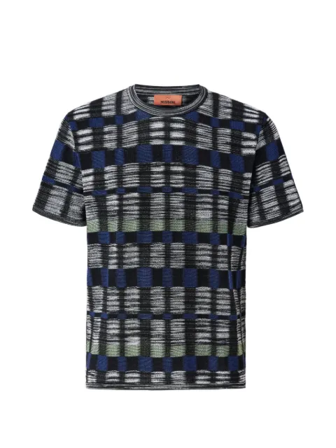 Missoni checked short-sleeve T-shirt Black US26SL0LBK01HY