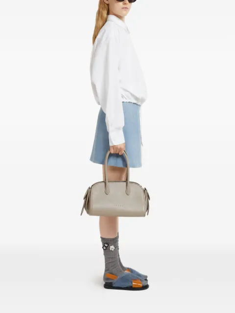 Marni leather Tulipea small handbag Grey BMMP0167U0P8710