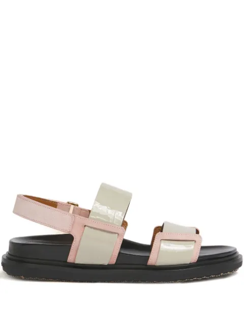 Marni Fussbett double-strap sandals Neutrals FBMS018001P7615
