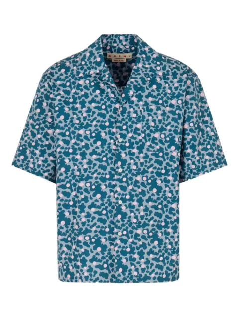 Marni short-sleeve pocket shirt Blue CUMU0213A5UTC576