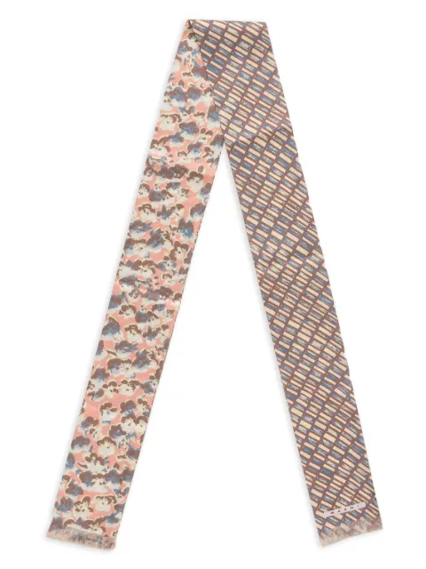 Marni silk scarf with contrast prints Blue ACMC0198Y0UAS025