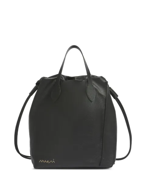 Marni leather Scrunchie backpack Black ZAMQ0051U0P8548