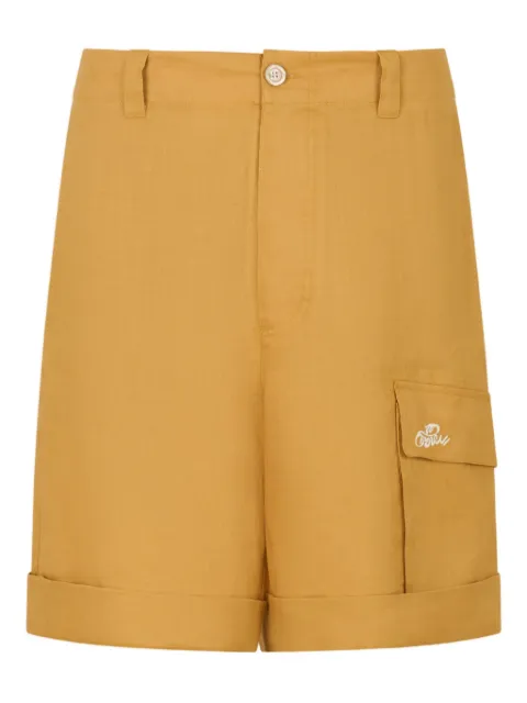 Marni ramie cargo shorts with wave logo Yellow PUMU0331S0UTR027