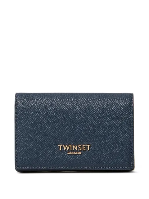 TWINSET medium wallet with logo Blue 261TH7013