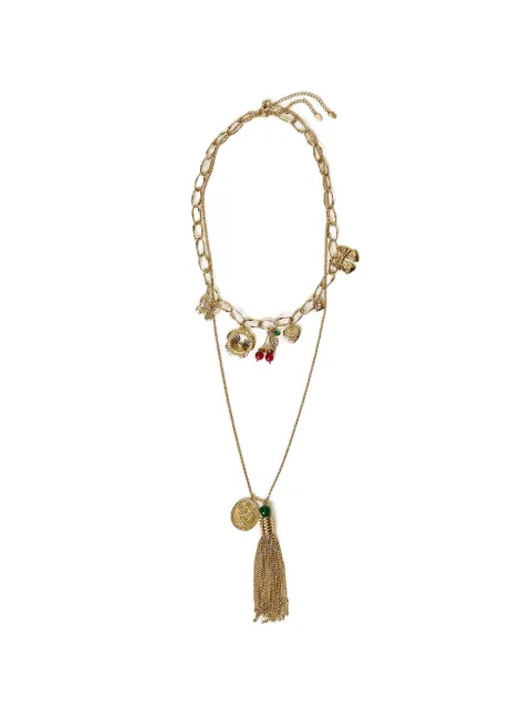 TWINSET charm and tassel chain necklace (set-of-two) Gold 261TO5451