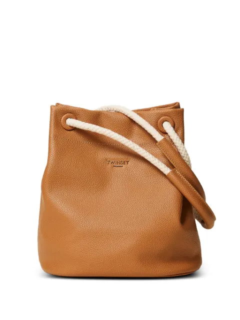 TWINSET bucket bag with rope handles Brown 261TD8191