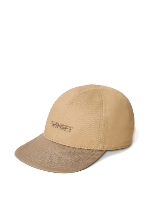 TWINSET gabardine baseball cap Neutrals 261TA4391