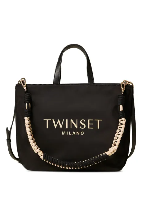 TWINSET shopper bag with logo Black 261TB7520