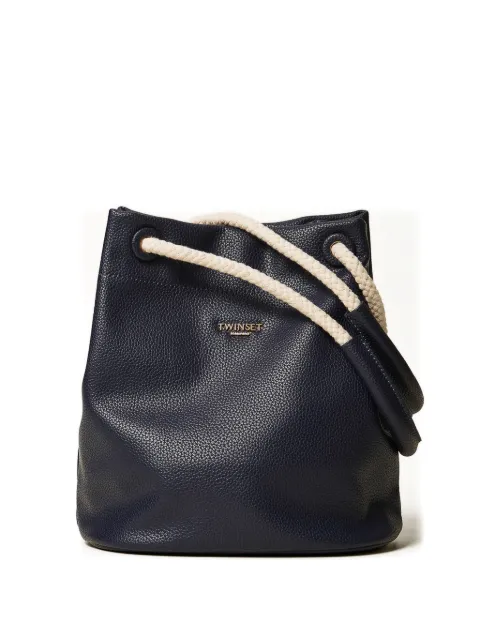 TWINSET bucket bag with rope handles Blue 261TD8191