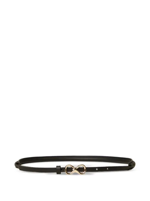 TWINSET leather belt with logo buckle Black 261TA4180
