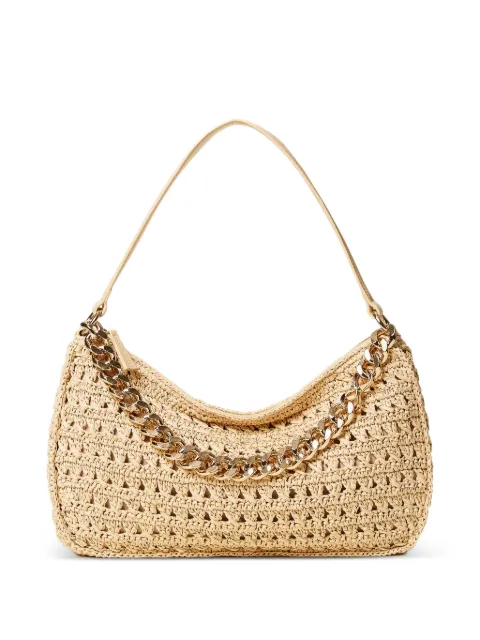 TWINSET large Liliane woven shoulder bag Neutrals 261TD8080