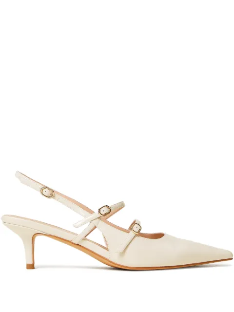 TWINSET sling back court shoes with straps Neutrals 261TCP044