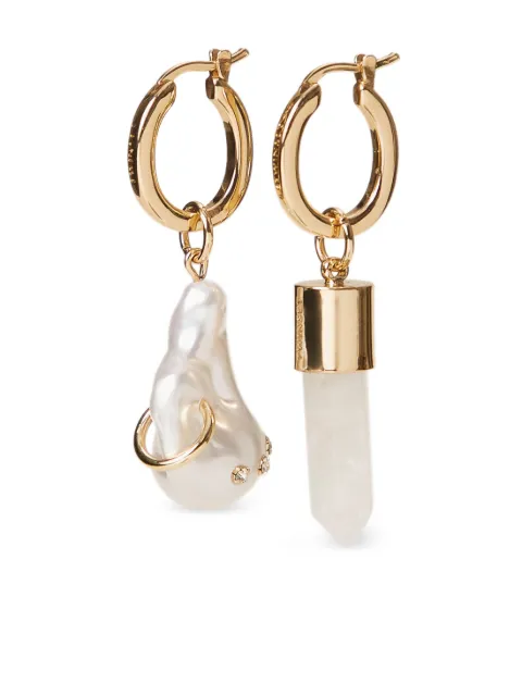 TWINSET asymmetric earrings with pendants Gold 261TA4051