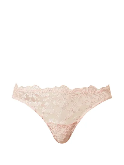TWINSET embroidered thong Pink 261LL6C88