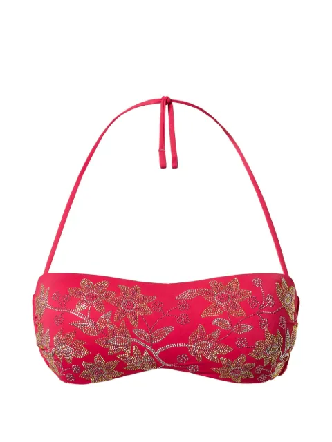 TWINSET bandeau bikini top with studs Pink 261LBMA11