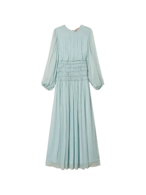 TWINSET long crépon dress Blue 261TT2042
