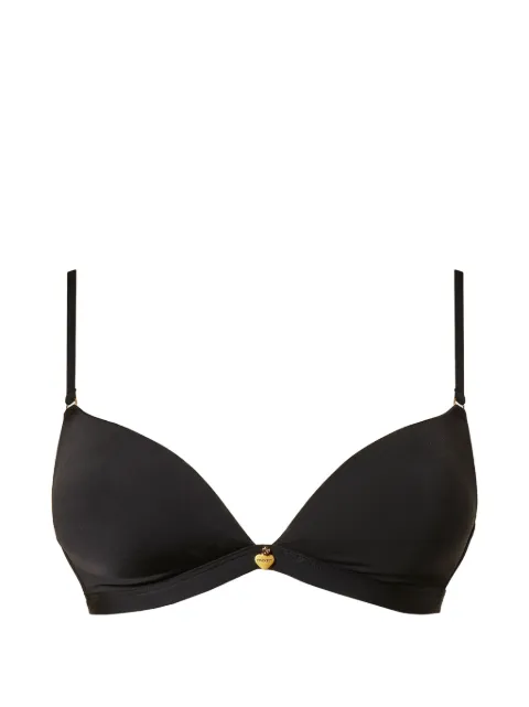 TWINSET Charmeuse triangle bra Black 261LL6B22