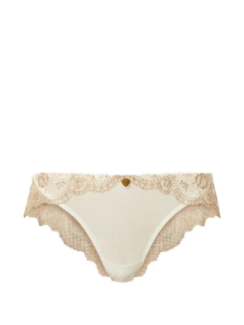 TWINSET tulle and lce brazillian briefs Neutrals 261LL6E77