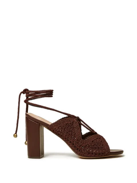 TWINSET high crochet sandals Brown 261TGT040
