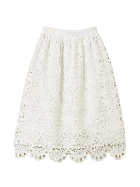 TWINSET macramé midi skirt White 261LM2CHH