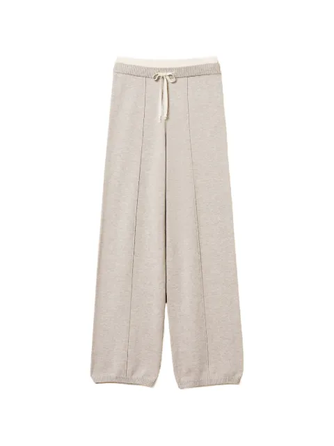 TWINSET knit trousers with drawstring Grey 261LL3MCC