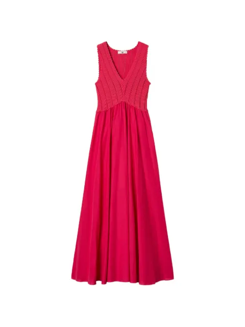 TWINSET long dress with knit bodice Pink 261LB3EDD