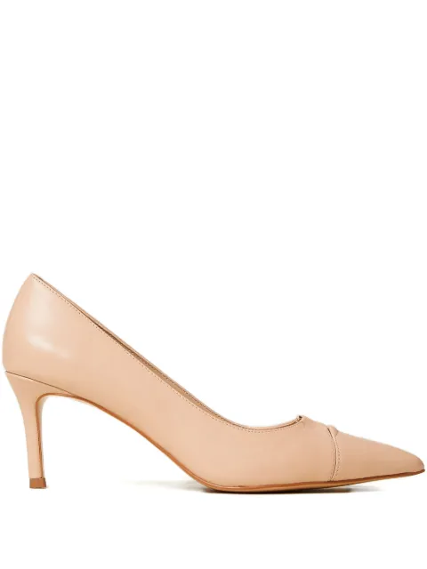 TWINSET mid heel leather court shoes Neutrals 261TCP032