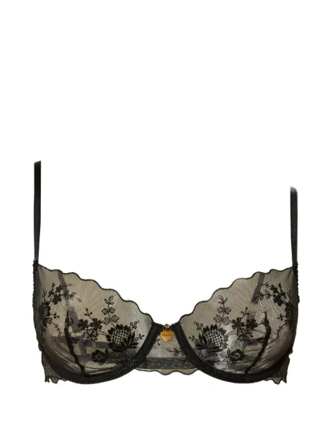 TWINSET floral tulle bra Black 261LL6D55