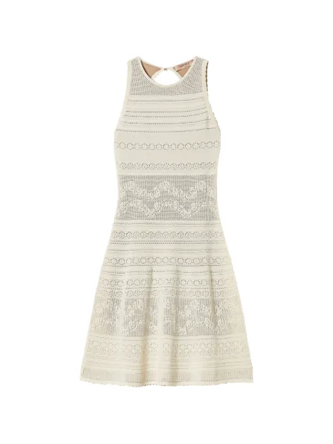 TWINSET short floral knit dress Neutrals 261TT3291