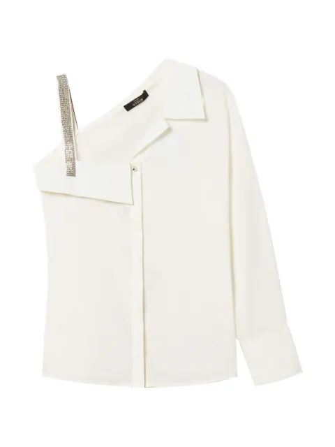 TWINSET one shoulder poplin shirt White 261AP2120