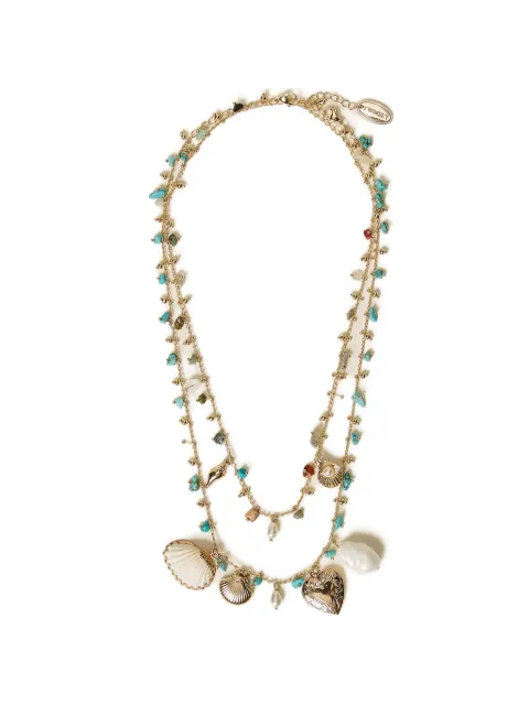 TWINSET set of necklaces with stones and charms Gold 261TO5440