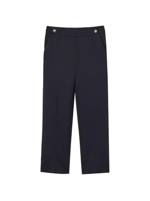 TWINSET cigarette trousers with décor Blue 261TP2383