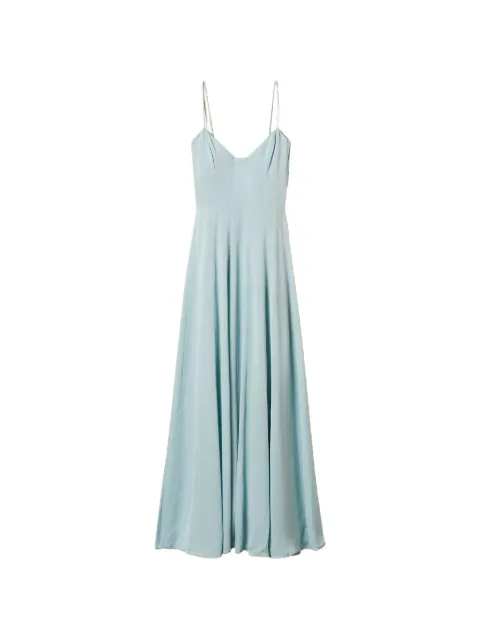 TWINSET long satin dress Blue 261TT2501