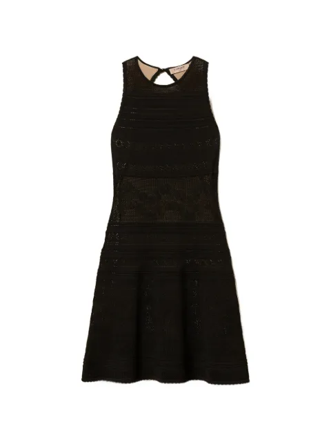 TWINSET short floral knit dress Black 261TT3291