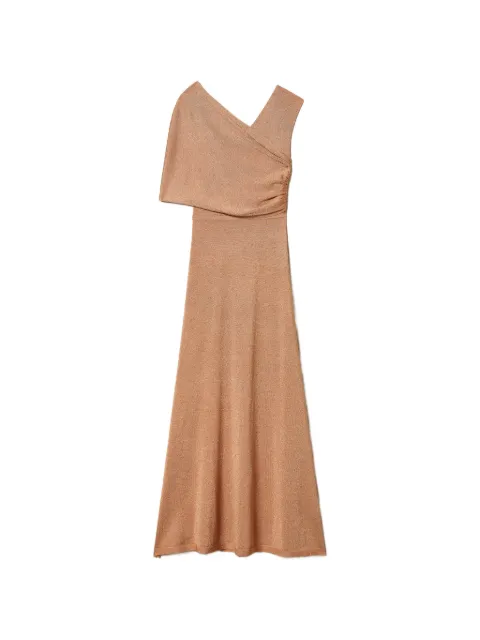 TWINSET long knit dress with lurex Neutrals 261TT3010