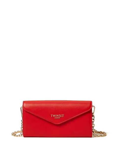TWINSET mobile phone holder with flap and logo Red 261TH7014