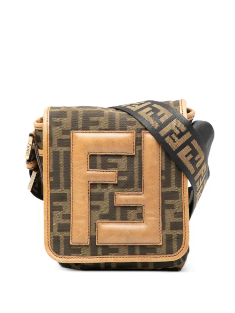Fendi Pre-Owned 2010-2025 Mini FF Zucca Canvas crossbody bag Brown SVCZ5MA2983JJLNS