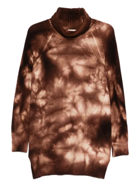 A.N.G.E.L.O. Vintage Upcycling tie-dye roll-neck sweater Brown AU280ZI