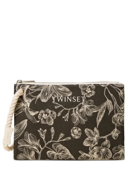 TWINSET canvas clutch Black 261LM8AJJ