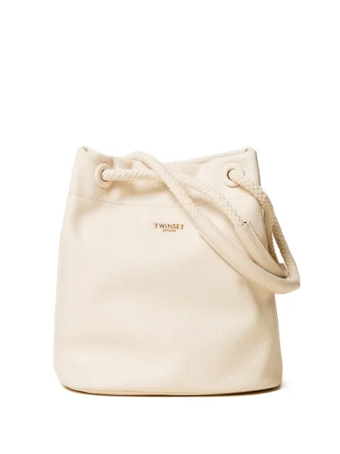 TWINSET rope-handle bucket bag Neutrals 261TD8191